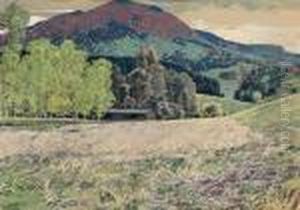Freundliche Landschaft Bei Wehendem Wind