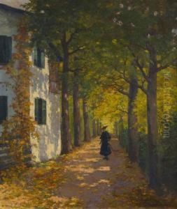 Autumn Promenade by Konstantin Stoitzner