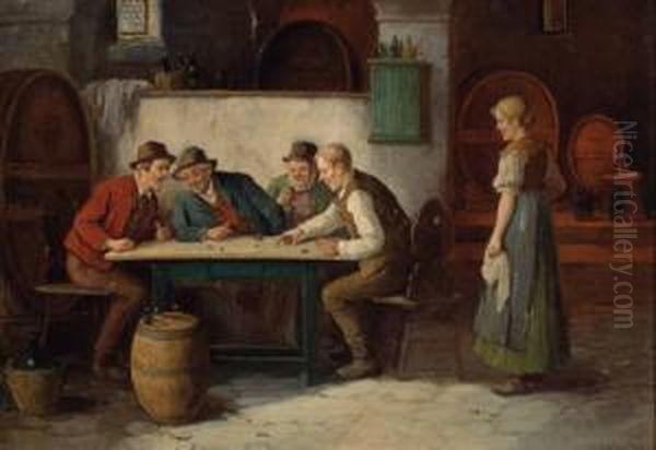 Wurfelspieler In Der Weinschenke - view 1