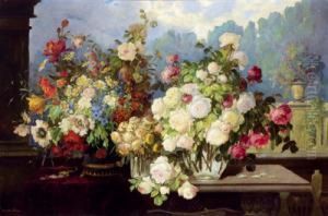 Blumenstilleben by Konstantin Stoitzner