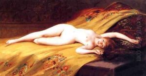 Reclining Nude by Luis Ricardo Falero