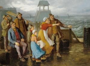 Die Fischerfamilie by Konstantin Stoitzner