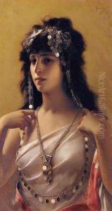 An Oriental Beauty by Luis Ricardo Falero