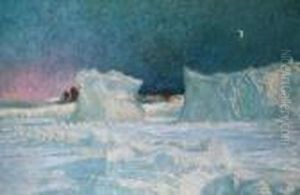 An Arctic Twilight (crepuscule) by Frank Wilbert Stokes