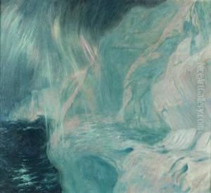 Aurora Australis, Great Ice Barrier by Frank Wilbert Stokes