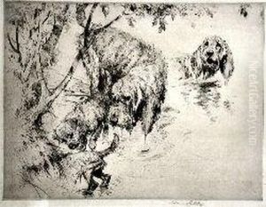 Otter Hounds by George Vernon Stokes