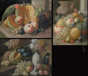 A Suite Of Three Still Life by Leopold Stoll