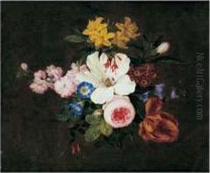 Nature Morte De Jete De Fleurs by Leopold Stoll