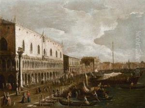 Veduta Del Palazzo Ducale Con La Riva Degli Schiavoni - view 1