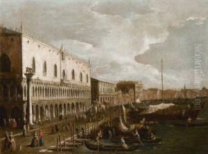 Veduta Del Palazzo Ducale Con La Riva Degli Schiavoni by Antonio, Tonino Stom