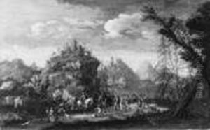 Ntonio , Umkreis Berglandschaft
Mit Reicher Personenstaffage. Ol Auf Leinwand. H 45; B 72 Cm.
Provenienz: Galerie Zinckgraf, Munchen by Antonio, Tonino Stom