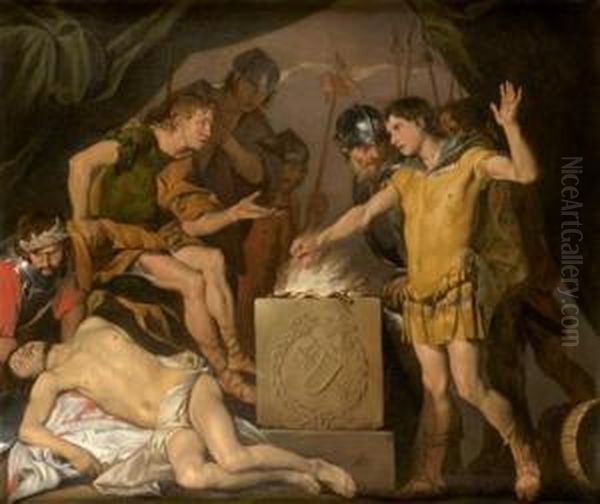 Mucius Scaevolla Devant Porsenna - view 1