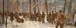 Hunting in Nieswieze I by Julian Falat