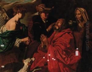 The Healing Of The Blind Tobias by Matthias Stomer