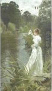 Lady In White by Marcus Stone