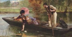 Picking Waterlilies by Marcus Stone