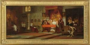"princess Elizabeth Attending 
Mass At The Chapel Royal On September 8th, 1553" - A Study For A Larger 
Royal Academy Exhibit