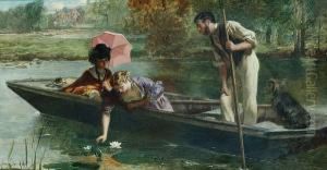 Picking Waterlillies by Marcus Stone