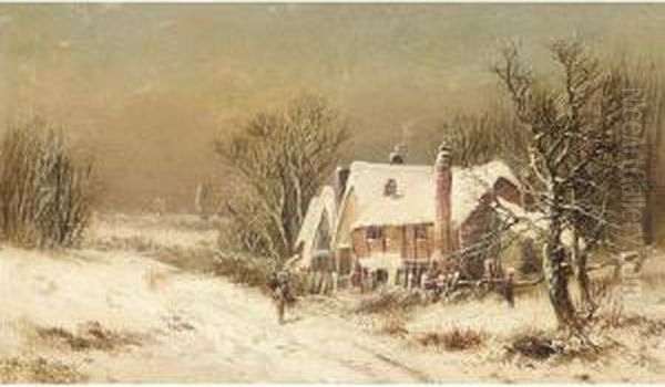 Cottage In Winter, Near Warwick - view 1