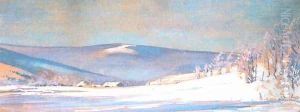 Winter Landscape of Bystra by Julian Falat