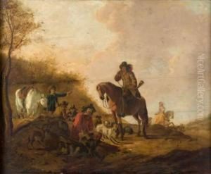 La Halte Des Chasseurs by Dirck Willemsz. Stoop