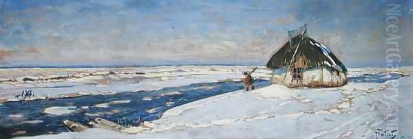 Winter in Osieku, c.1920 - view 1