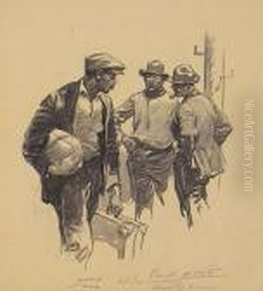 Two Subjects Relating To Impending Confrontation. - view 1