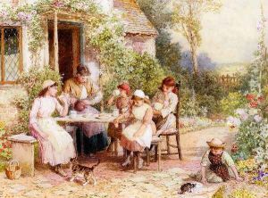 Tea Time by Myles Birket Foster