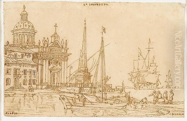A
Capriccio
With Boats And Figures - view 1