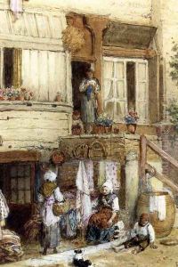 A La Bastille by Myles Birket Foster