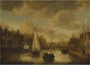 Amsterdam, A View On The Overtoom by Jacobus Storck