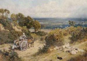 Near Hindhead, Surrey by Myles Birket Foster
