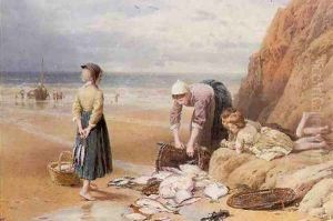 Fishermen's Children by Myles Birket Foster