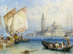 San Giorgio Maggiore, Venice by Myles Birket Foster
