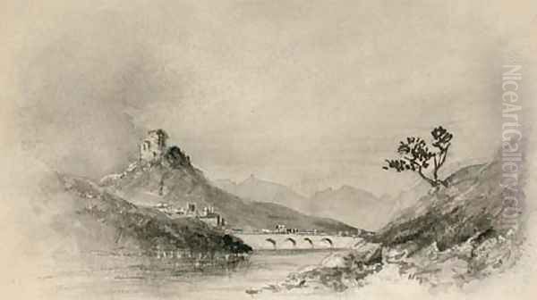 Alpine River Landscape - view 1