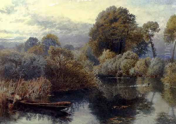 An Eel Fisherman On The Thames - view 1