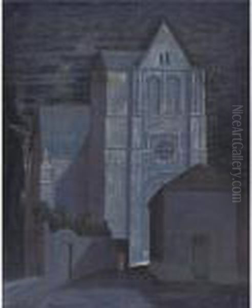 View Of A Church By Night - view 1