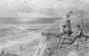 Bambini Sulla Scogliera by Myles Birket Foster