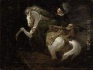 A Lady On Horseback by Thomas Stothard