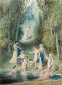 Girls Bathing by Thomas Stothard