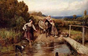 The Ford by Myles Birket Foster