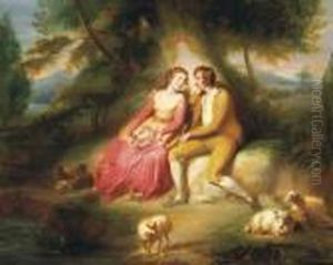 Lovers In A Glade by Thomas Stothard