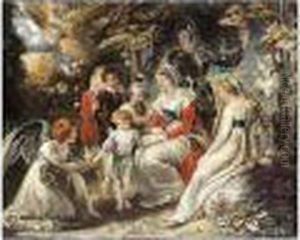 Children Receiving The Blessings From Paradise