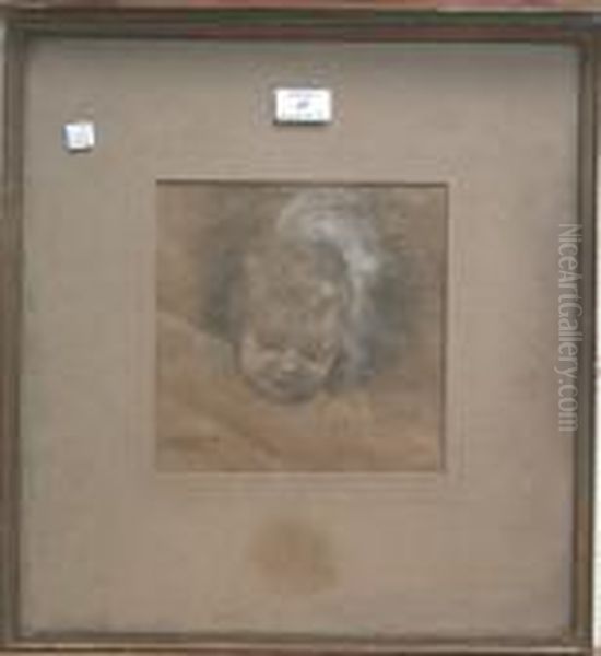 Portrait Study Of A Baby's Head - view 1