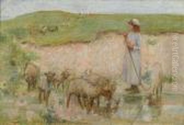 Study For 'the Sheep Pool' - view 1