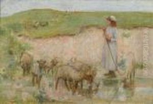 Study For 'the Sheep Pool'