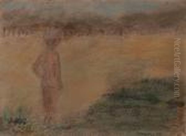 Study For 'a Summers Evening.' by Edward William Stott