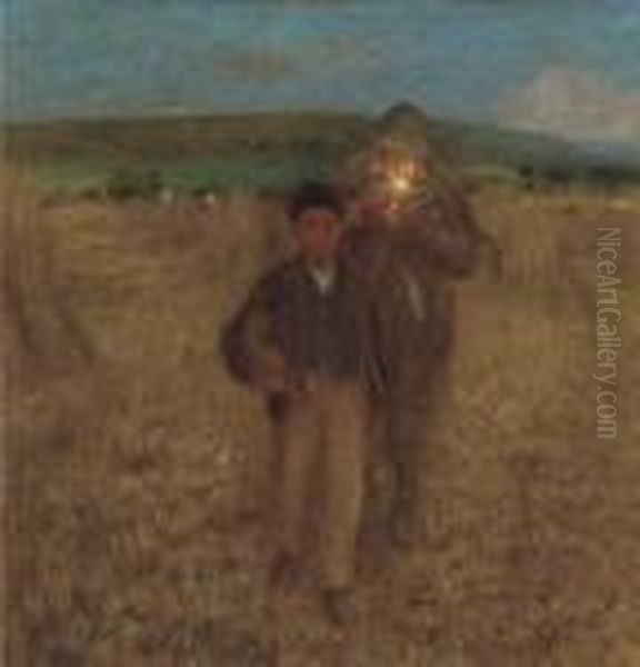 The Harvesters' Return by Edward William Stott