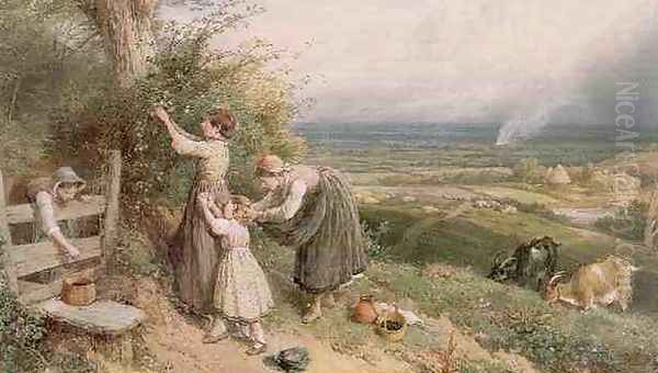 Picking Blackberries - view 1