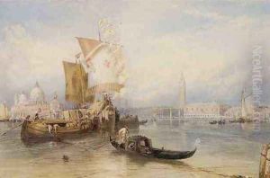 Shipping on the Bacino near the Salute, Venice